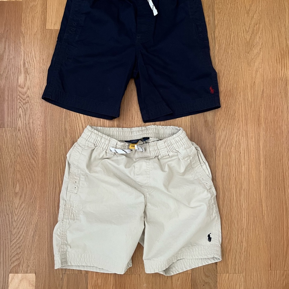 Polo by Ralph Lauren Navy and Khaki Shorts Boys Size 7